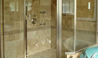 Steel Frame Bath Door