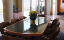 Newport Beach Custom Glass Table Top