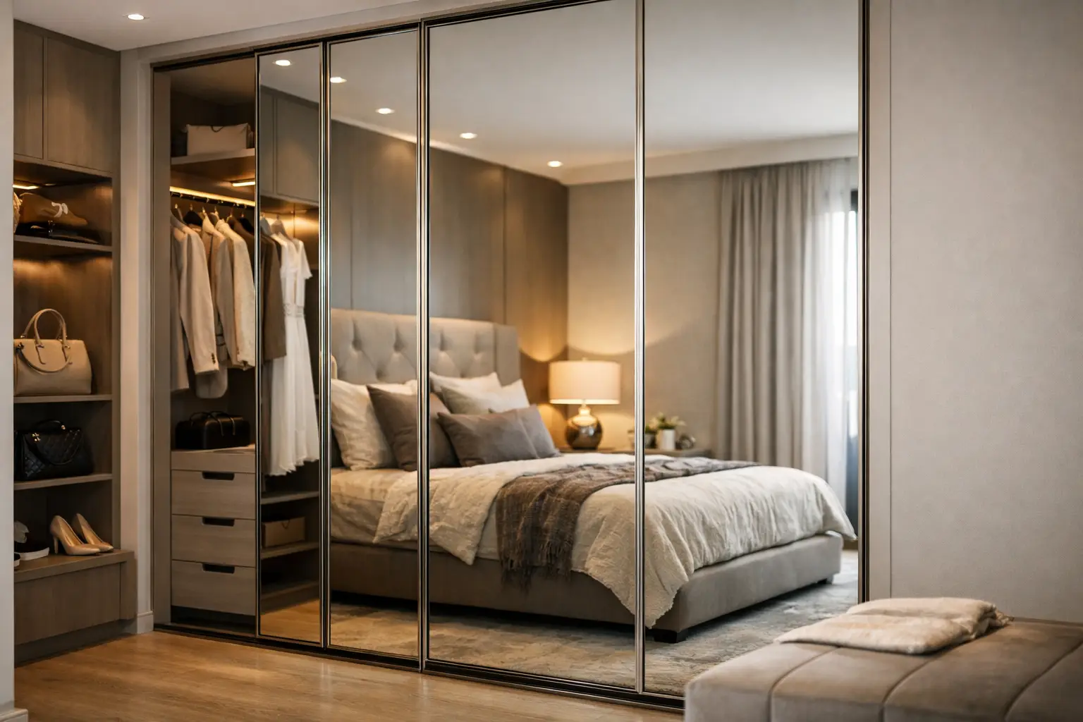 Luxury Wardrobe Mirror Doors That Earn Their Space