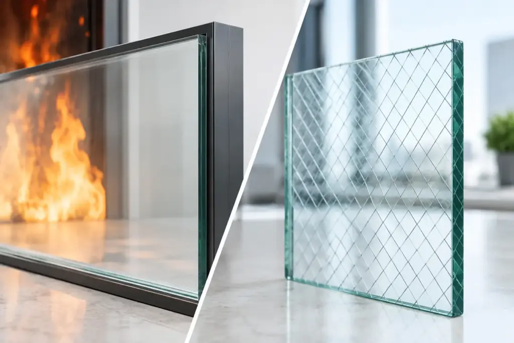 Fire Rated Versus Wired Glass: What to Specify
