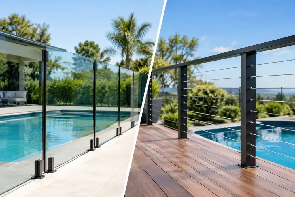 Glass Pool Fence Versus Cable: Which Fits?